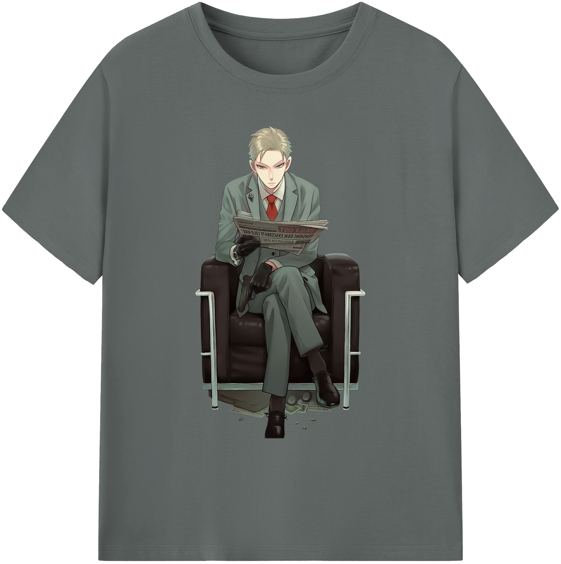 （画像用） SPY×FAMILY间谍家家酒 綿100％ メンズ半袖Tシャツ｜肌触りやわらか＆通気性